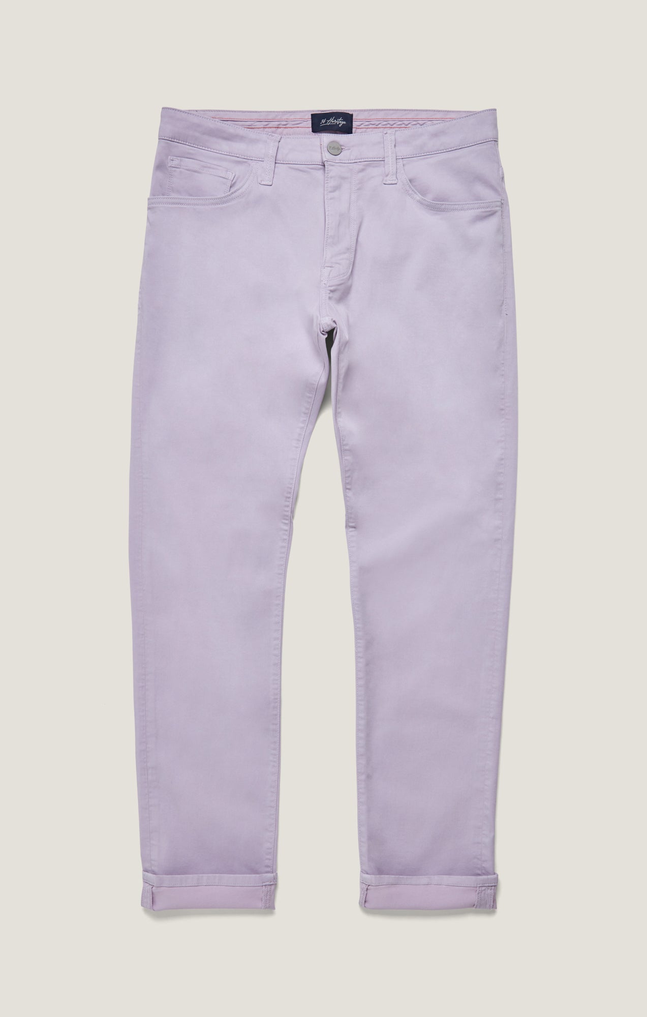 Cool Tapered Leg Pants in Lilac Twill