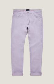 Cool Tapered Leg Pants in Lilac Twill