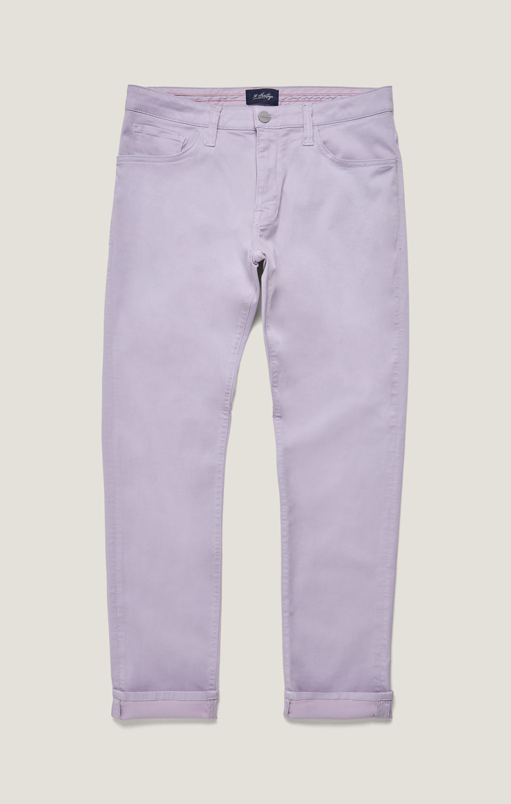 Cool Tapered Pants in Lilac Twill