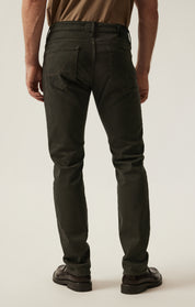 Cool Tapered Leg Pants in Rifle Green Diagonal