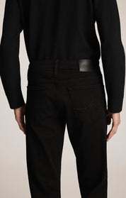 Camino Relaxed Straight Jeans in Black Urban