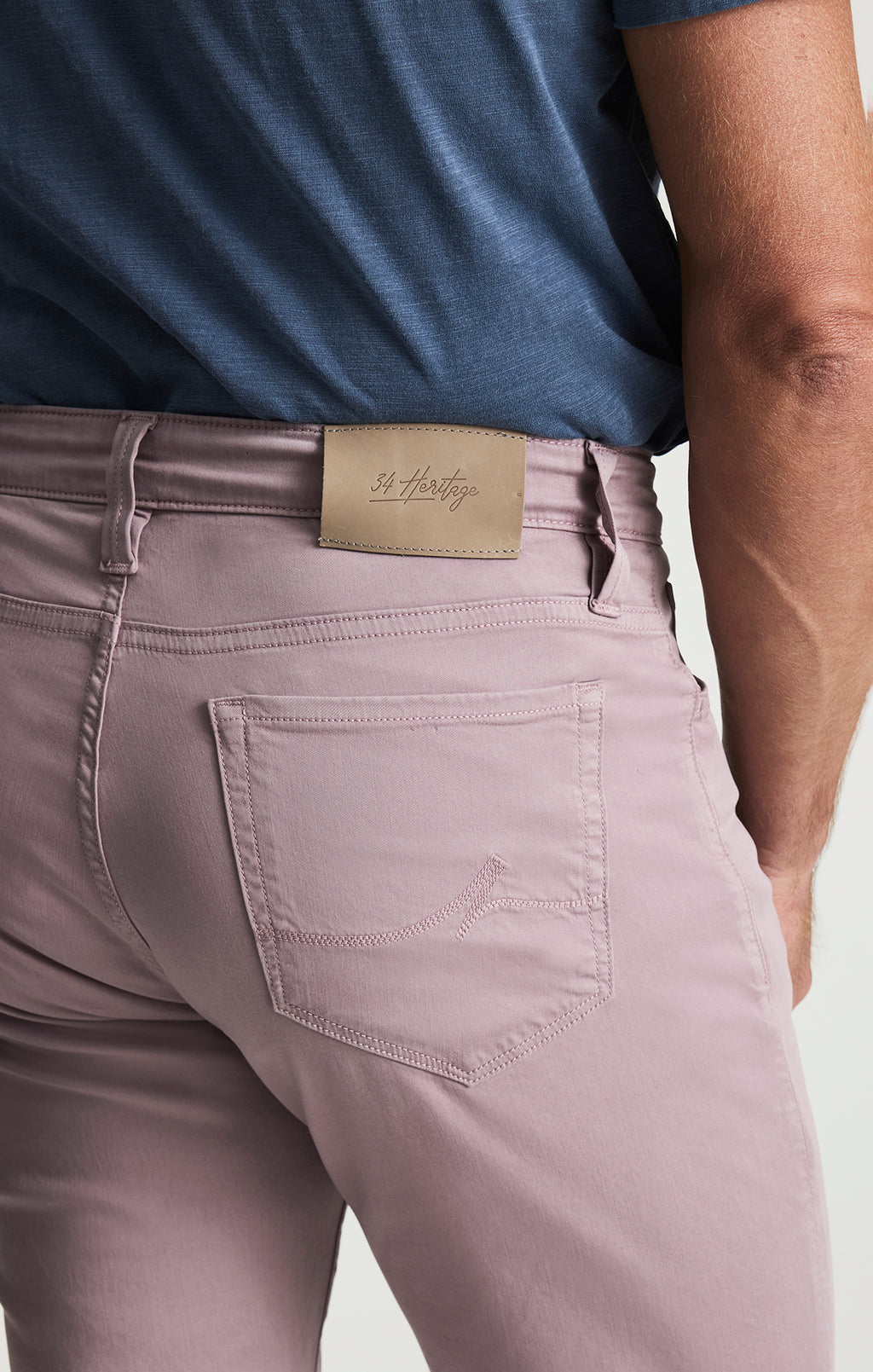 Courage Straight Leg Pants In Lavender Twill