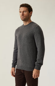 Cashmere Crew Neck Sweater In Charcoal