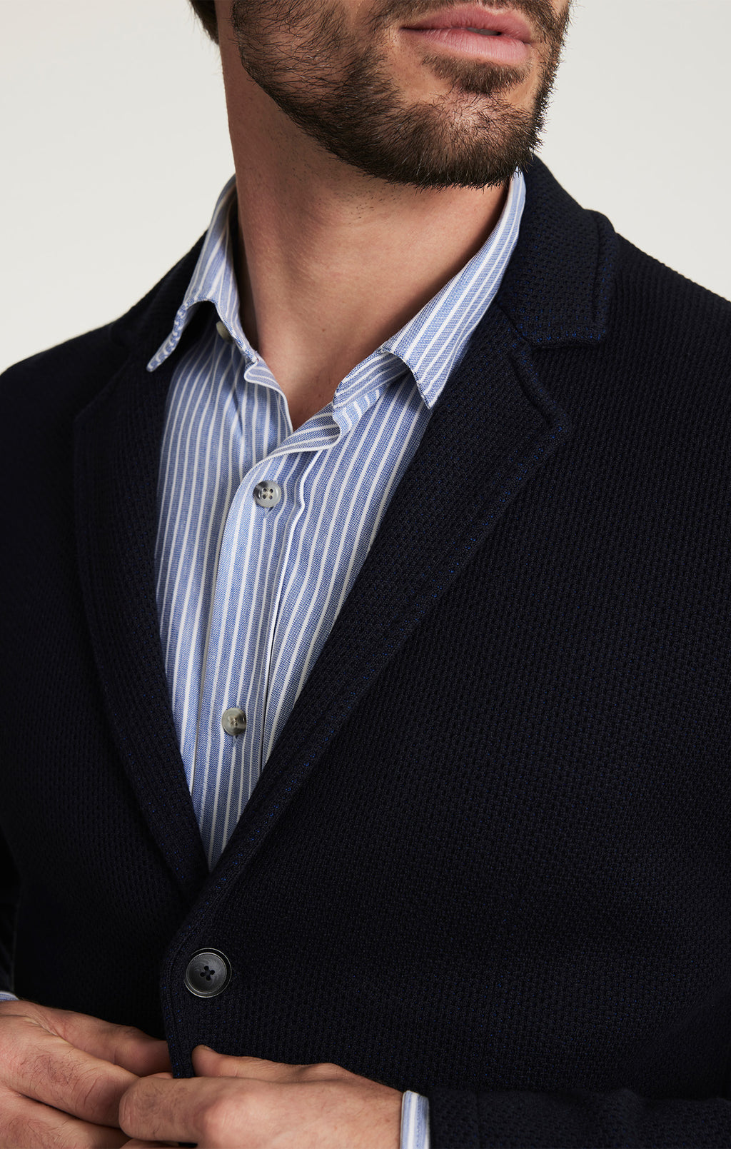 Double Face Blazer In Navy