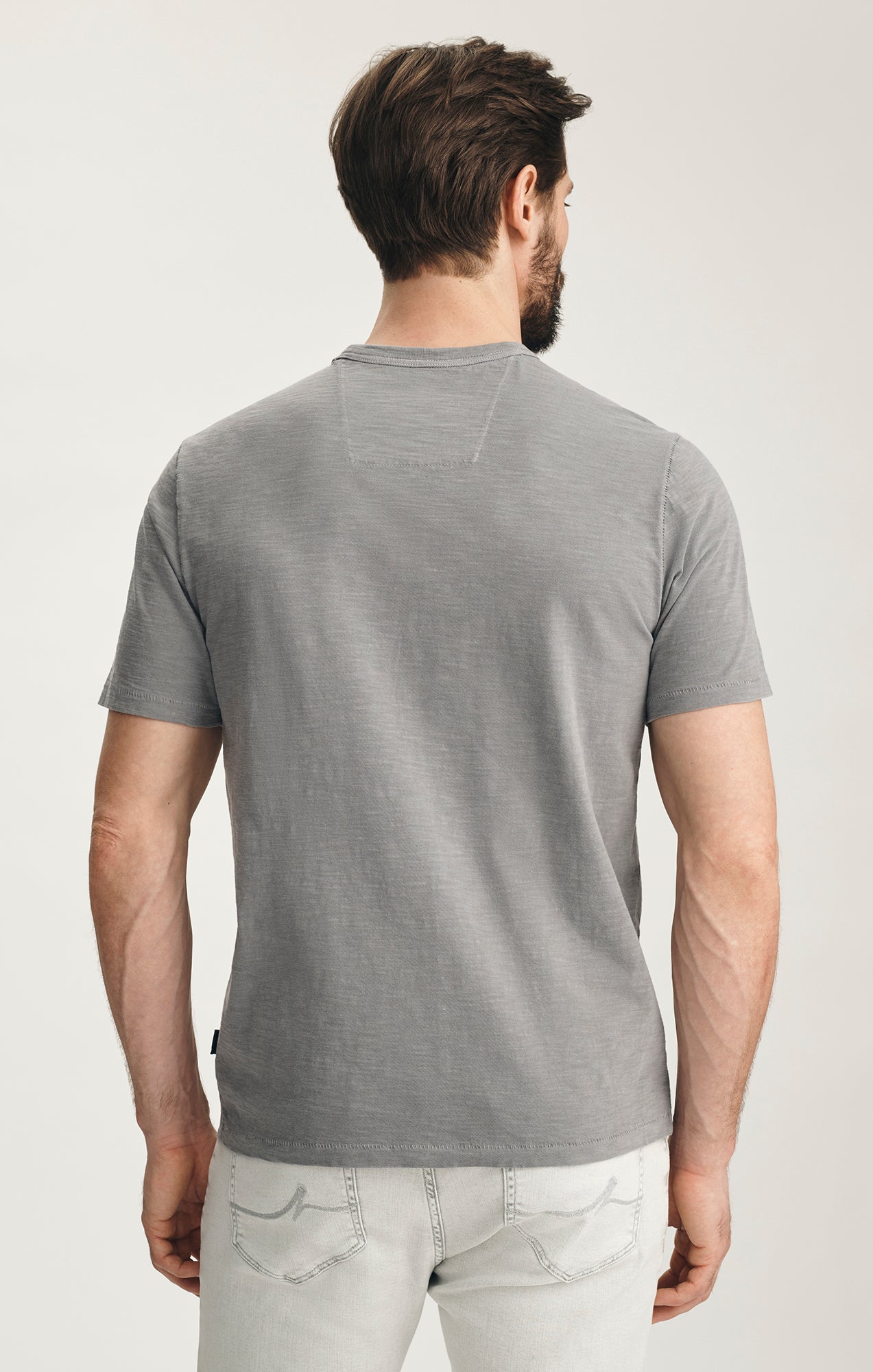 Slub Crew Neck T-shirt In Chiseled Stone