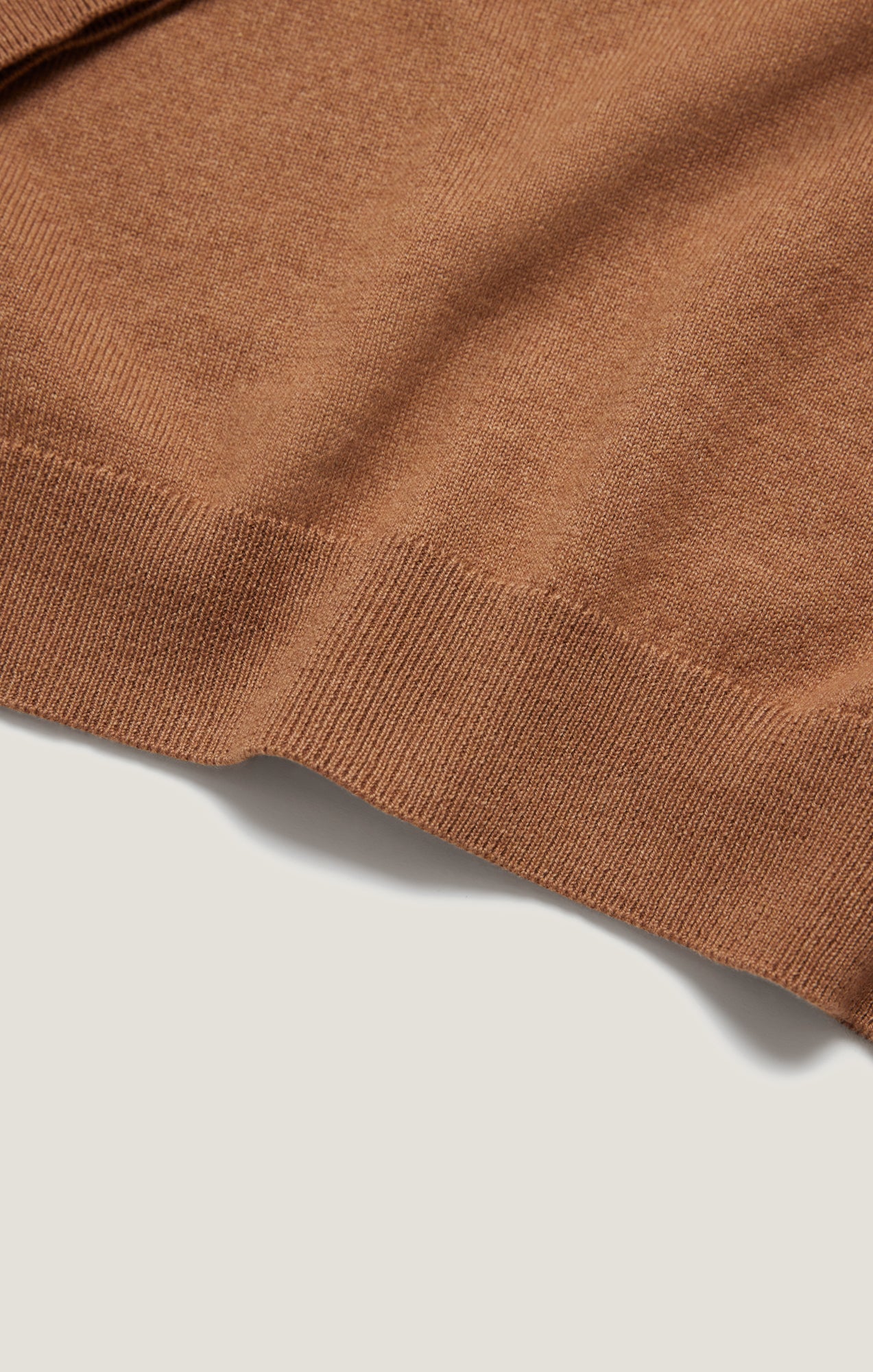 Cashmere Crew Neck Sweater In Tobacco