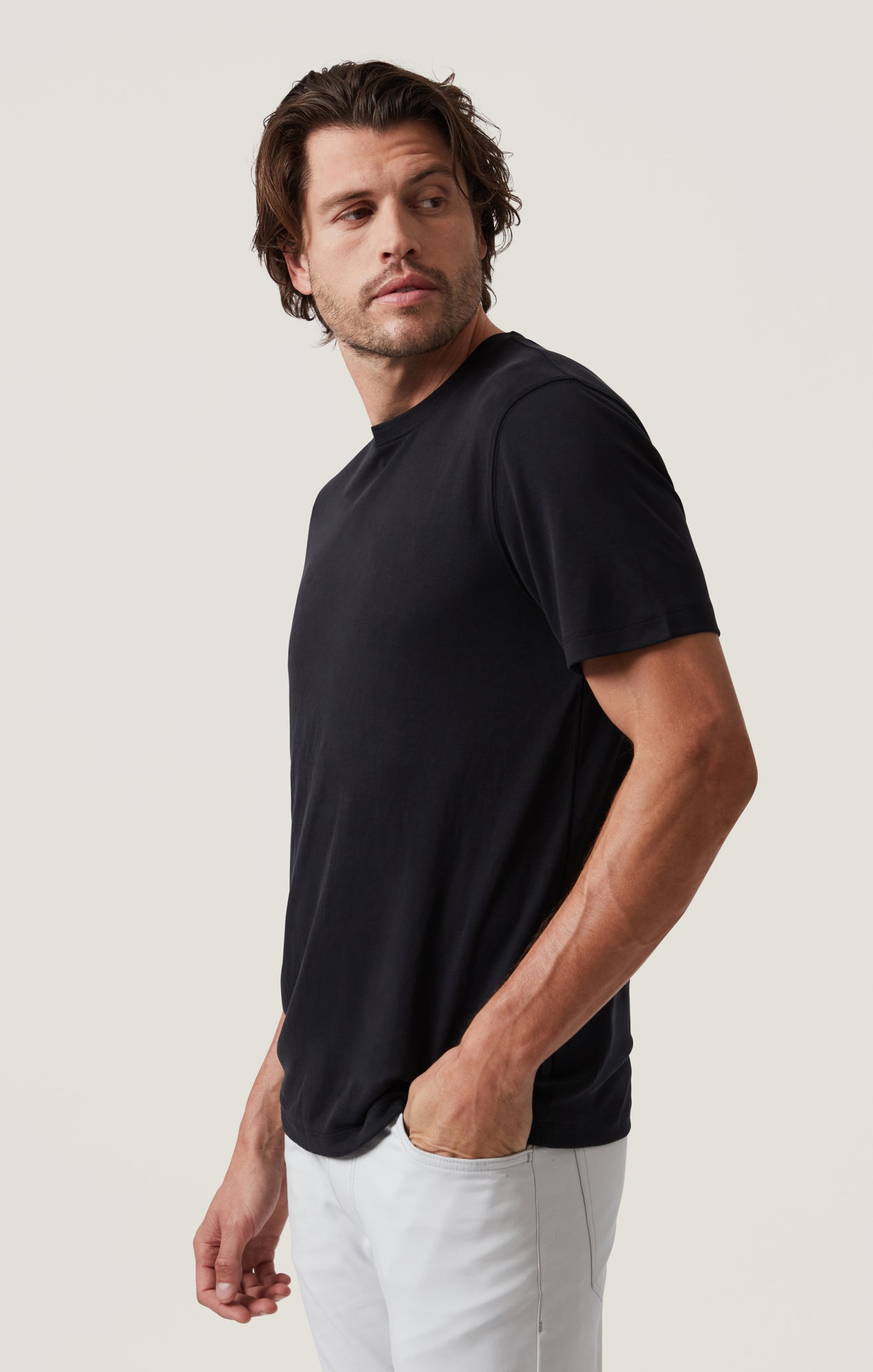 Pique T-Shirt in Black