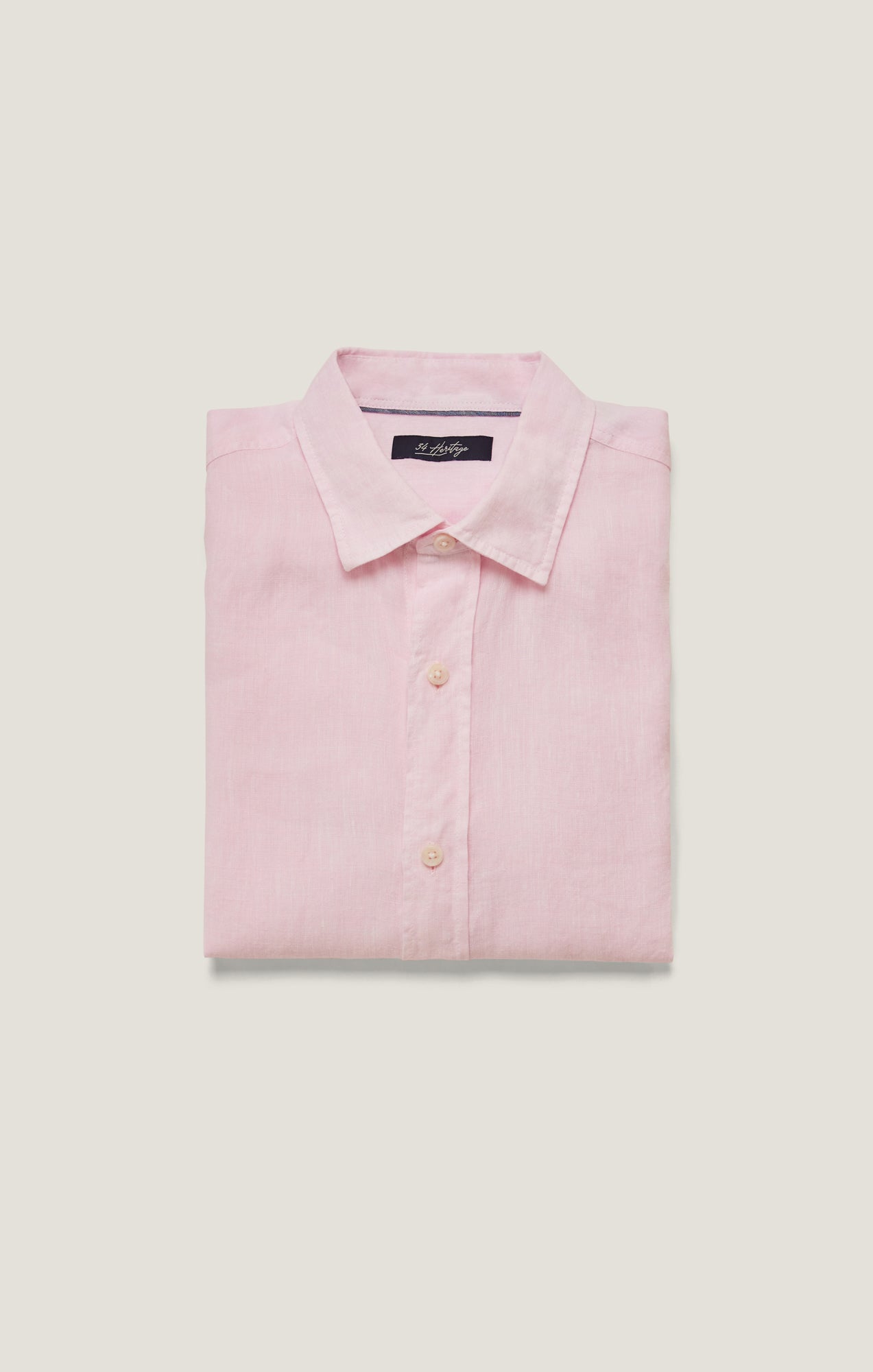 Linen Chambray Shirt in Pink