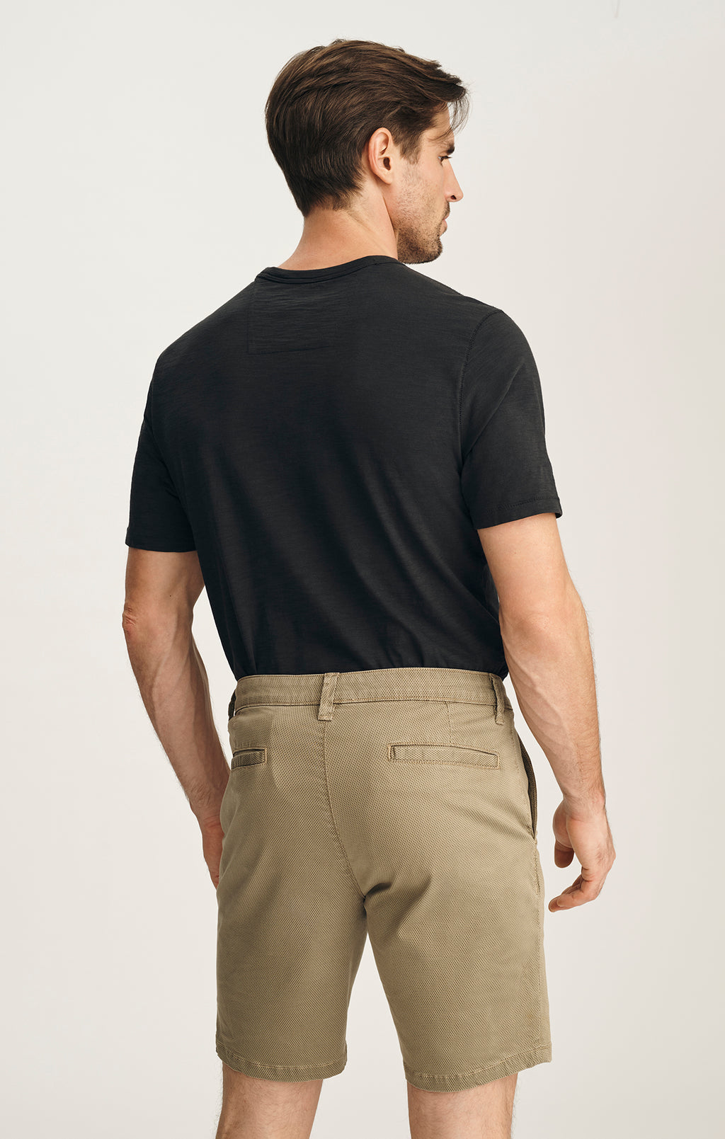 Arizona Slim Shorts In Khaki Tie Print