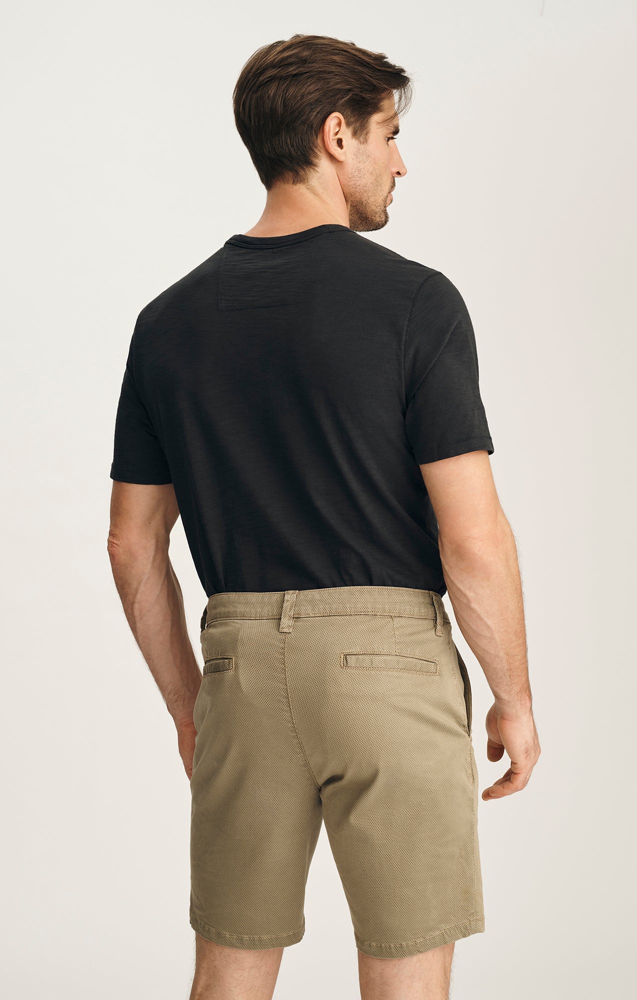 Arizona Slim Shorts In Khaki Tie Print