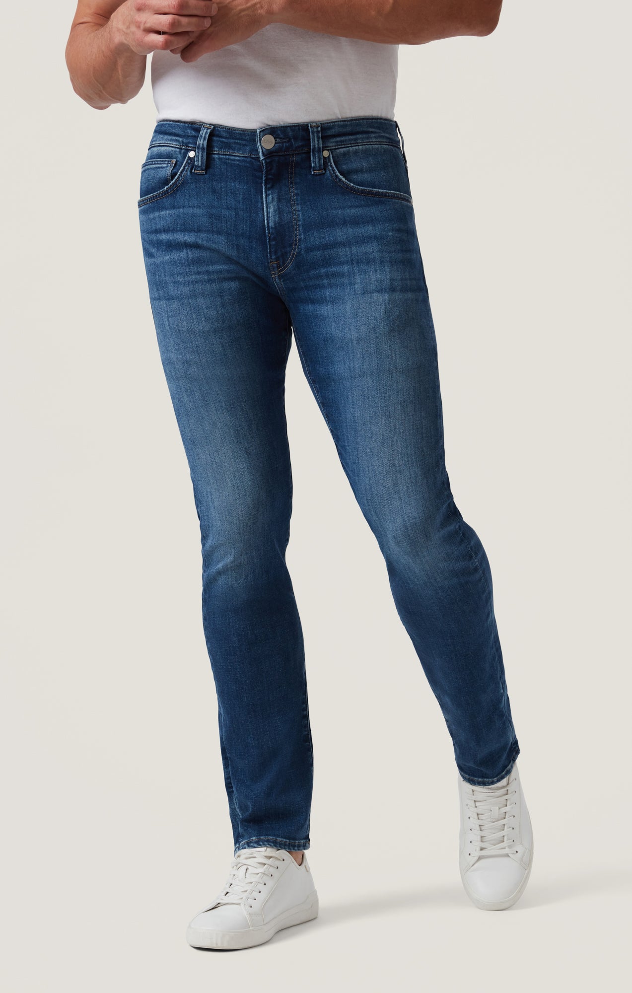 Cool Tapered Leg Jeans in Dark Brushed Organic Ultra