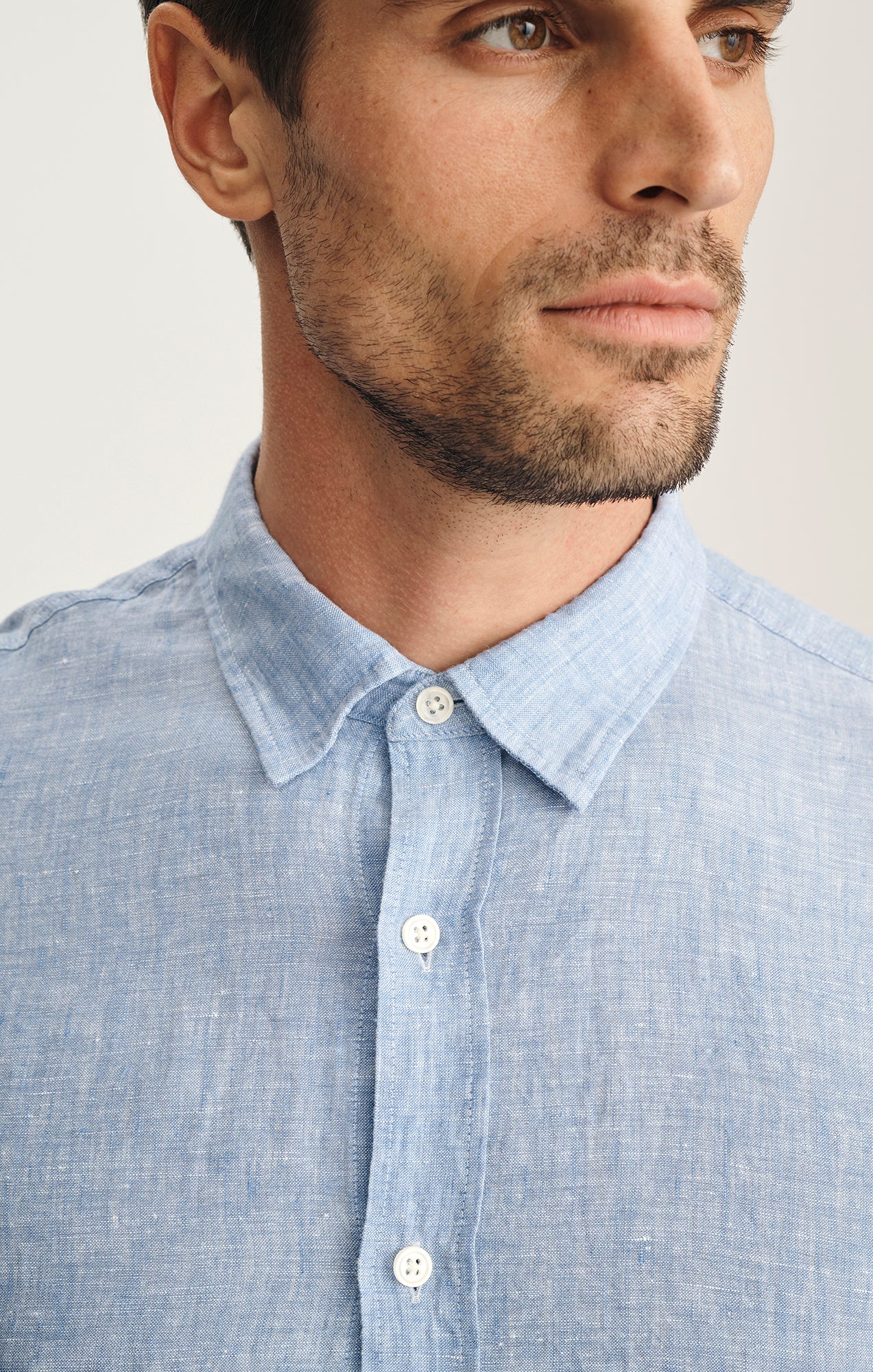 Linen Shirt In Dark Blue