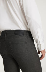 Courage Straight Leg Pants in Grey Herringbone