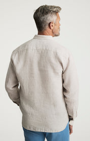 Linen Shirt In Beige