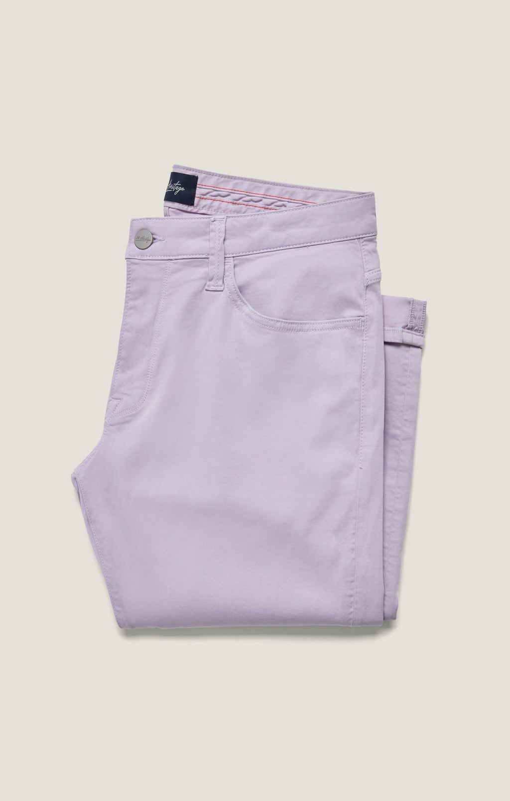 Cool Tapered Pants in Lilac Twill