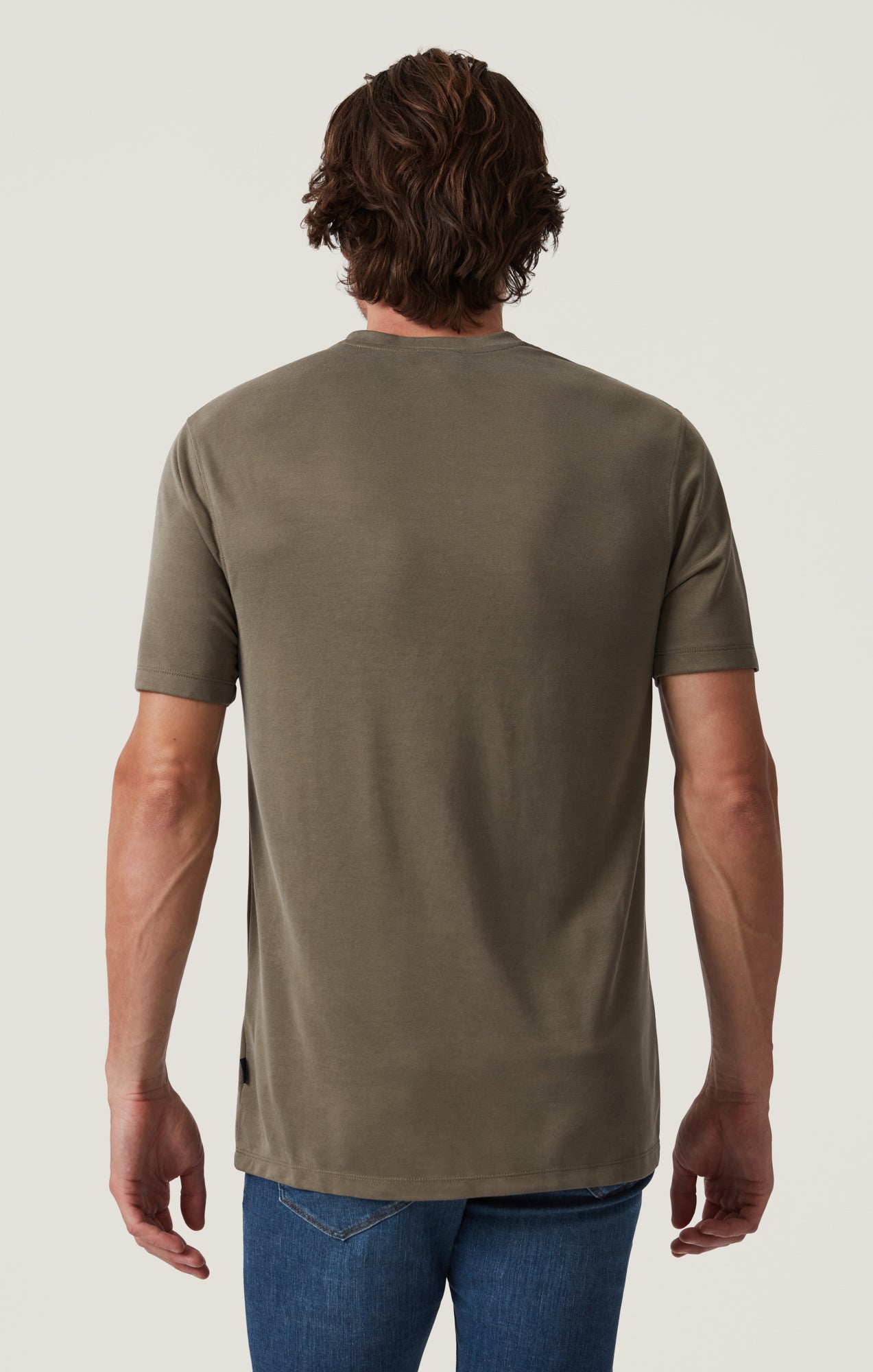 Pique T-Shirt in Smokey Olive