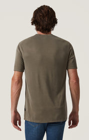 Pique T-Shirt in Smokey Olive