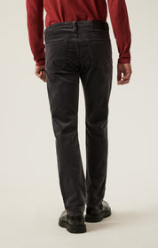 Charisma Relaxed Straight Pants in Charcoal Cord