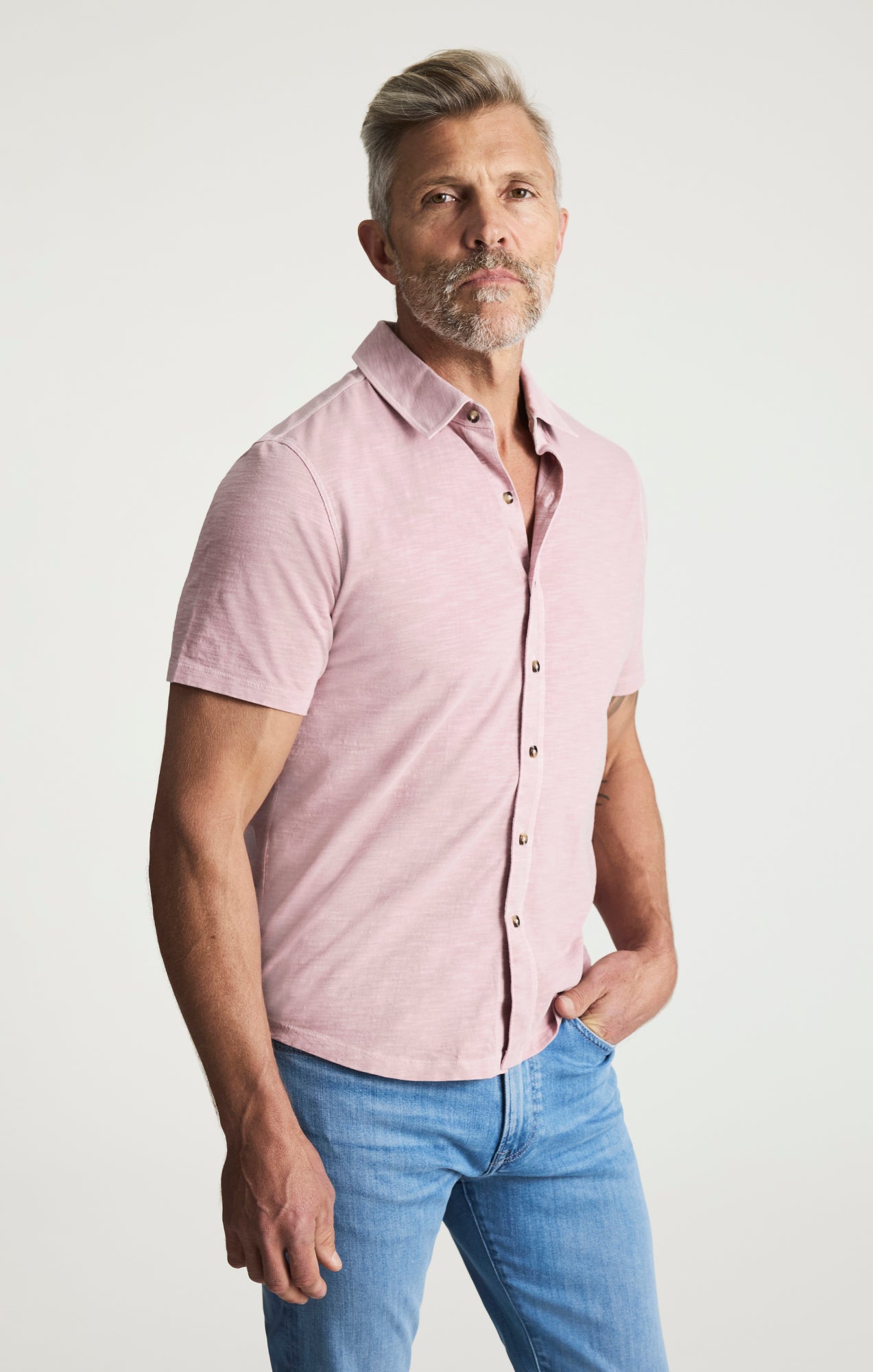 Jersey Shirt In Woodrose