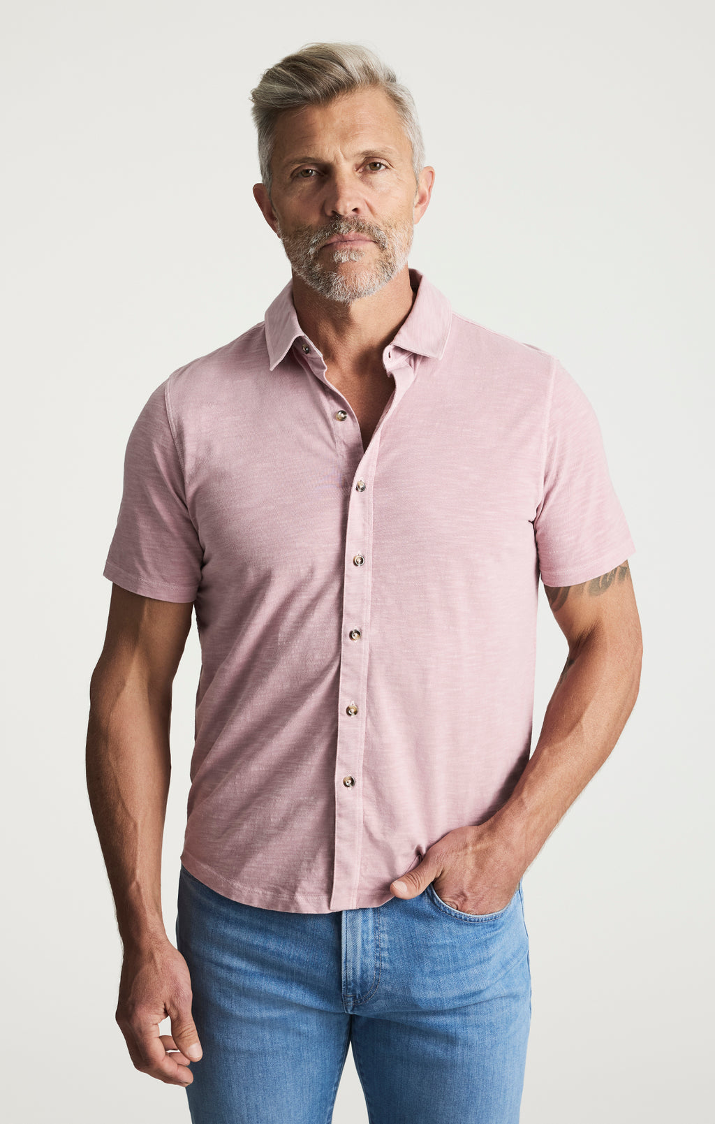 Jersey Shirt In Woodrose