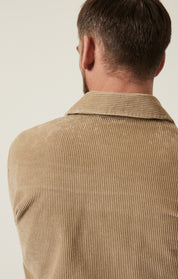 Corduroy Overshirt In Aluminum