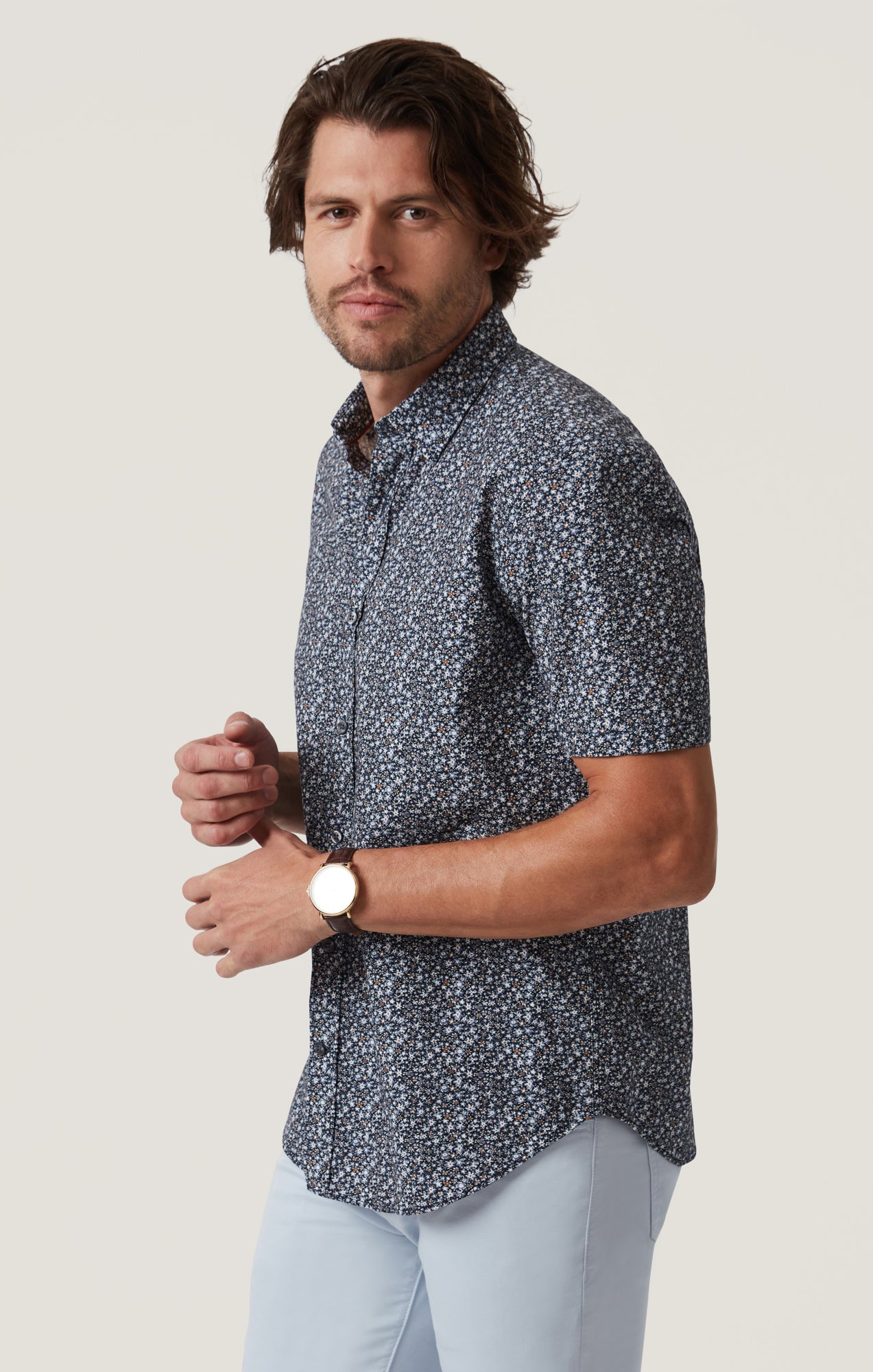 Field Short Sleeve Shirt in Dark Navy