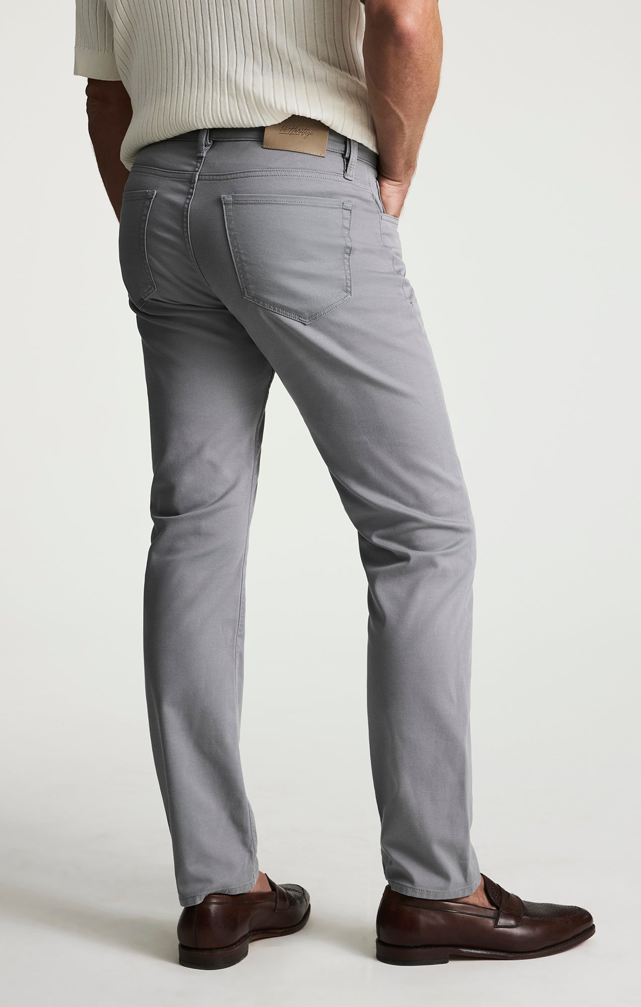 Courage Straight Leg Pants In Pewter Coolmax