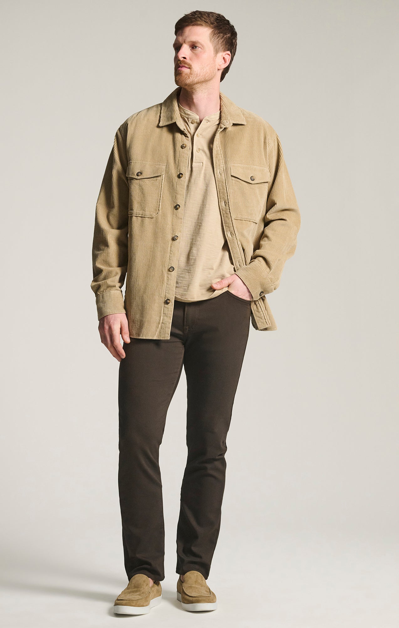 Courage Straight Leg Commuter Pants in Brown