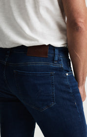 Cool Tapered Leg Jeans in Dark Brushed Organic Ultra