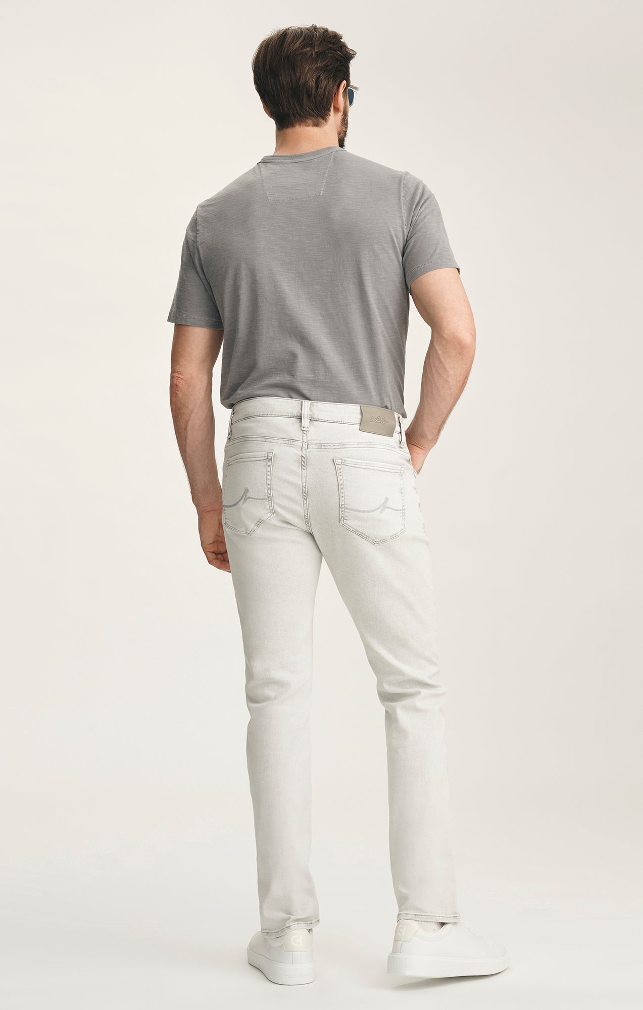 Cool Tapered Leg Jeans In Ice Grey Organic Ultra