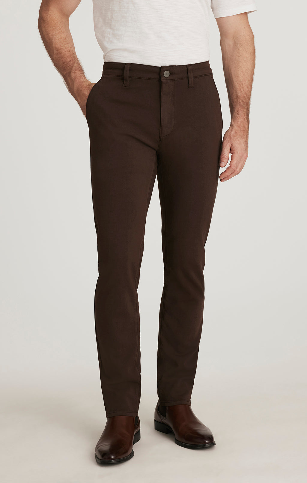 Verona Straight Leg Chino Pants In Syrup High Flyer