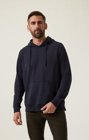 French Terry Hoodie In Grey Melange