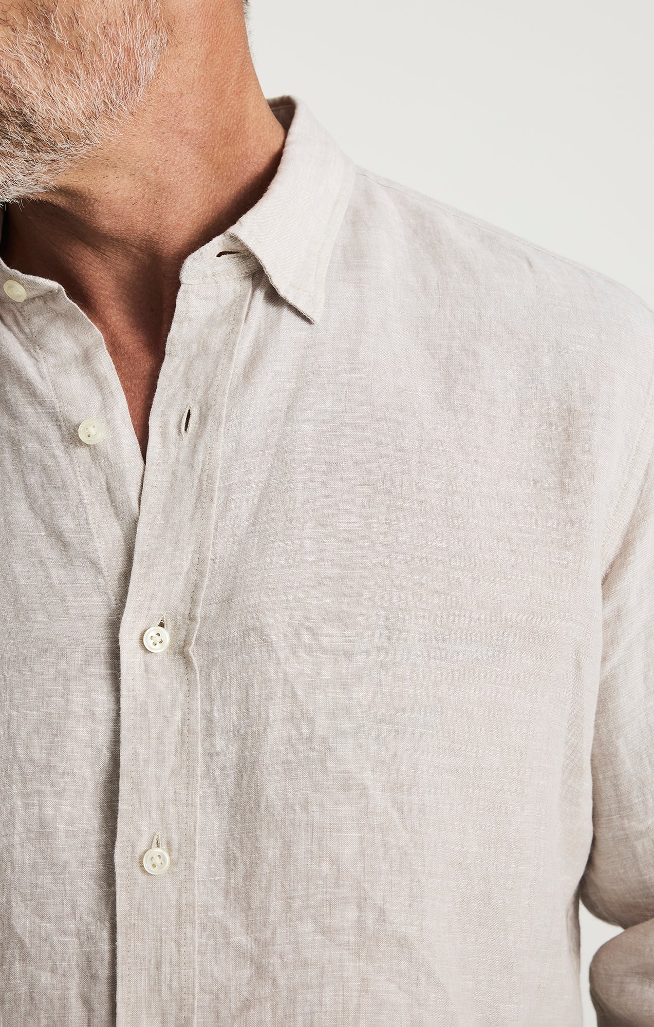 Linen Shirt In Beige