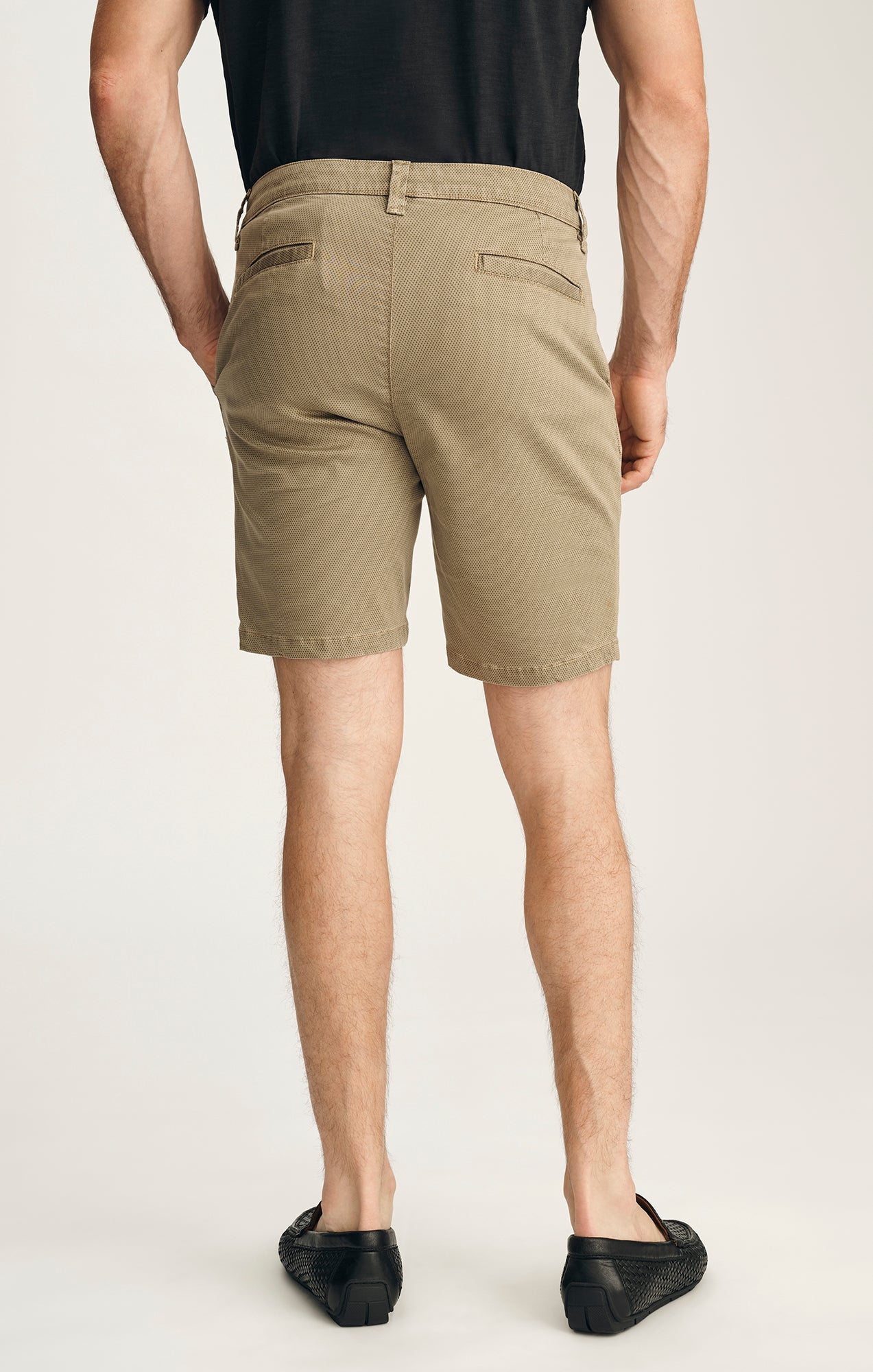 Arizona Slim Shorts In Khaki Tie Print