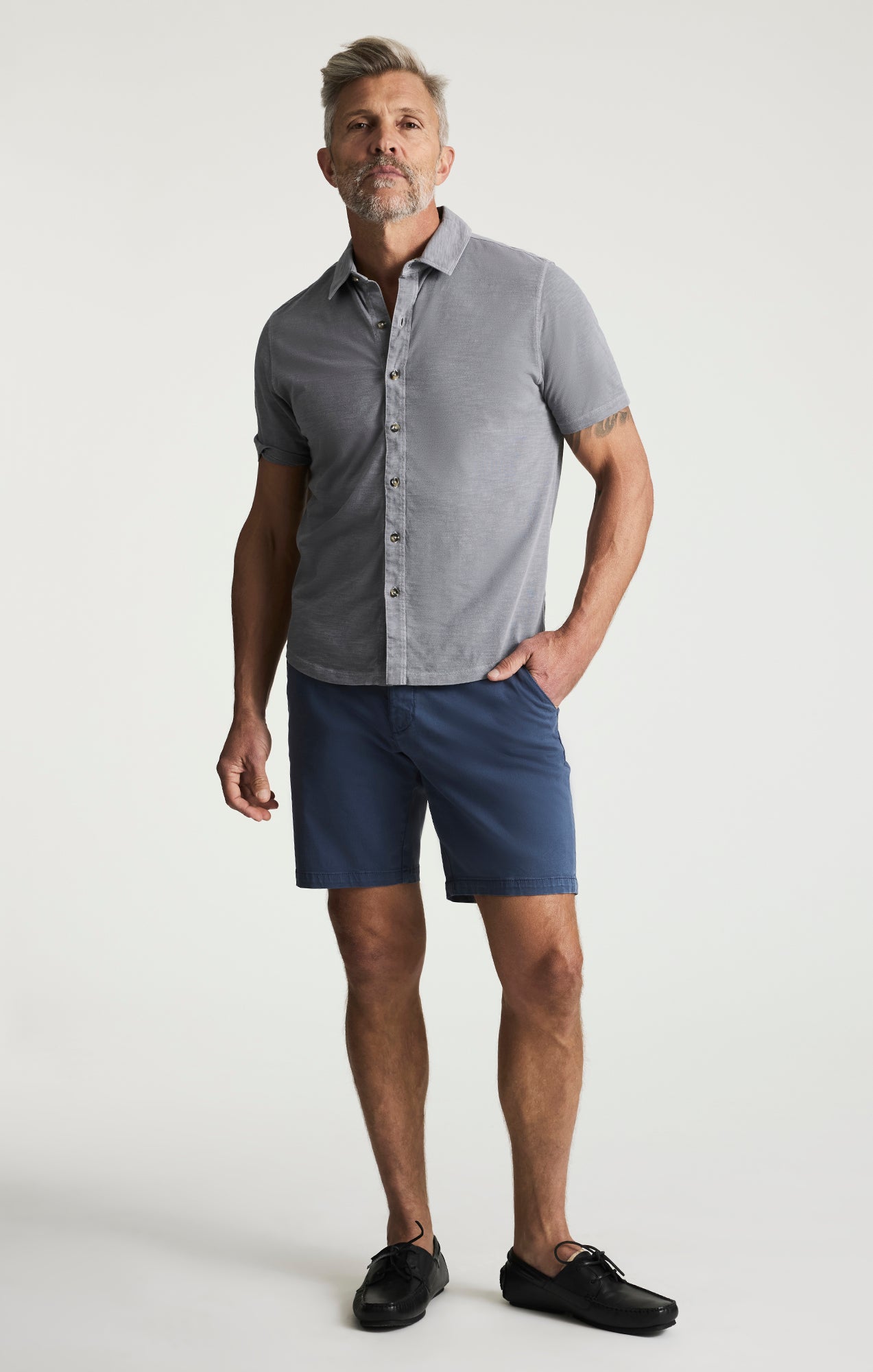 Jersey Shirt In Chiseled Stone