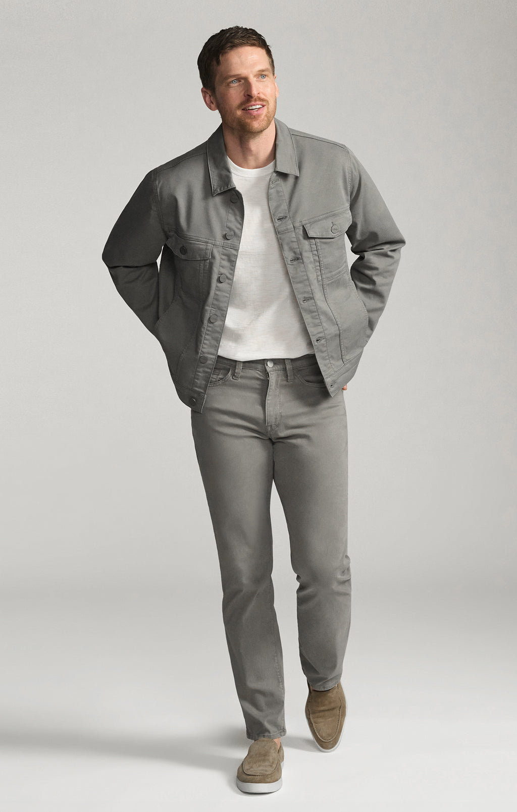 Bologna Jacket in Steel Coolmax