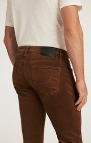 Cool Tapered Leg Pants in Bourbon Cord