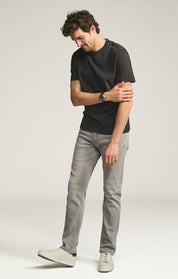 Courage Straight Leg Jeans in Light Grey Organic Ultra