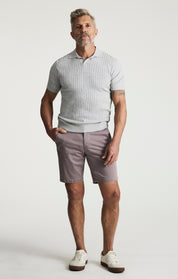Arizona Slim Shorts In Lavender Tie Print