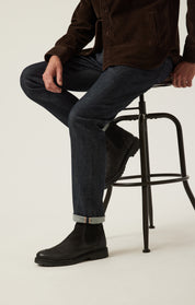 Courage Straight Leg Pants in Dark Blue Selvedge