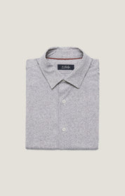 Pied Poule Shirt In Grey Melange