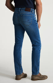Courage Straight Leg Jeans In Mid Brushed Aerodenim