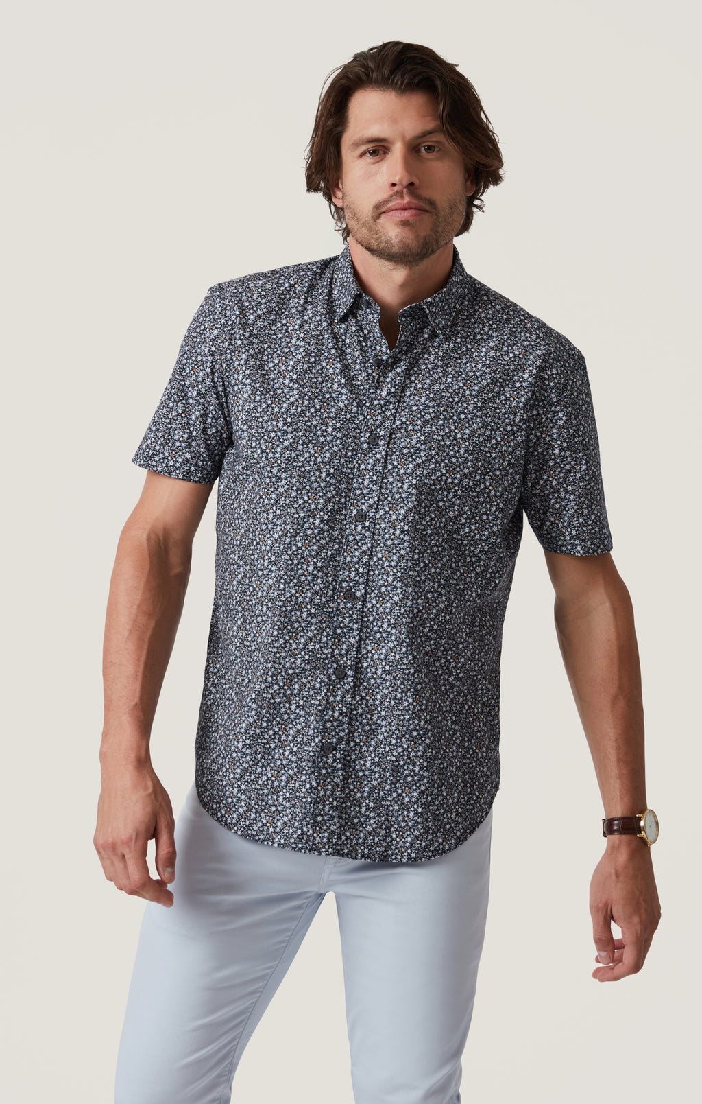 Field Short Sleeve Shirt in Dark Navy