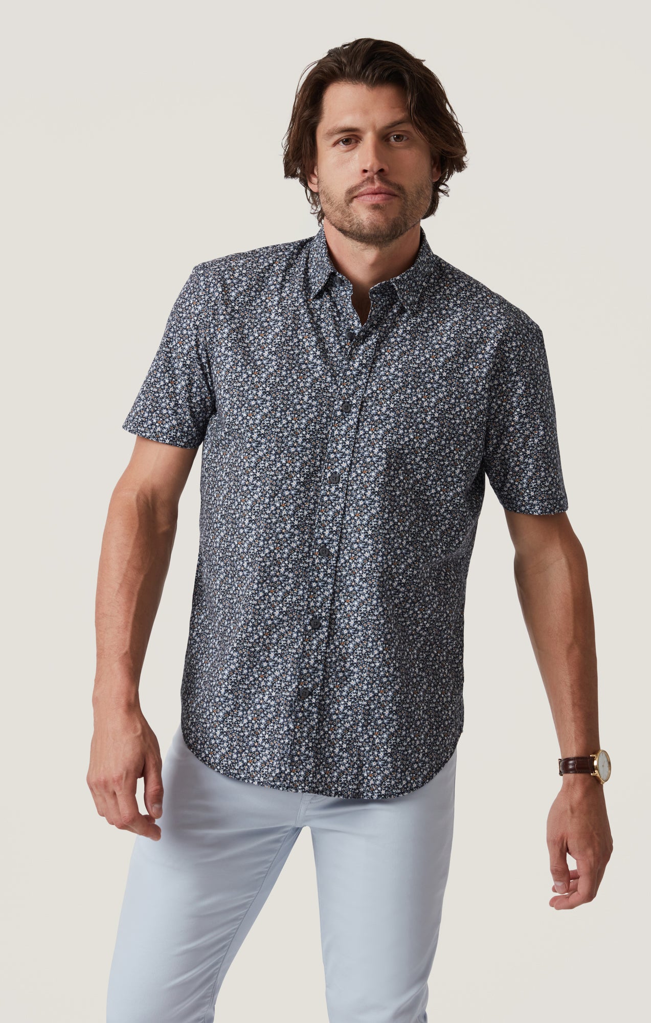 Field Short Sleeve Shirt in Dark Navy