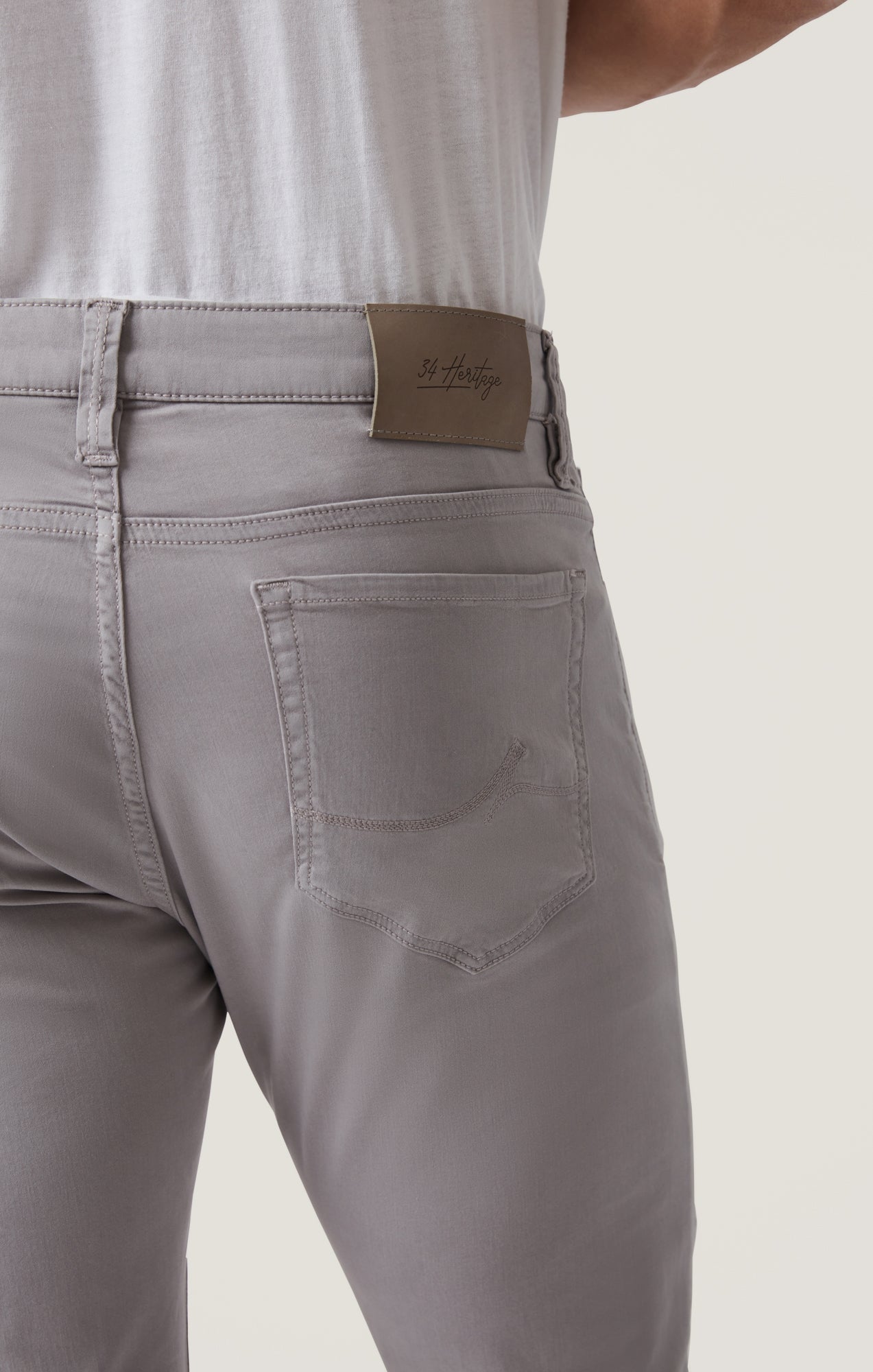 Cool Tapered Pants in Cement Twill