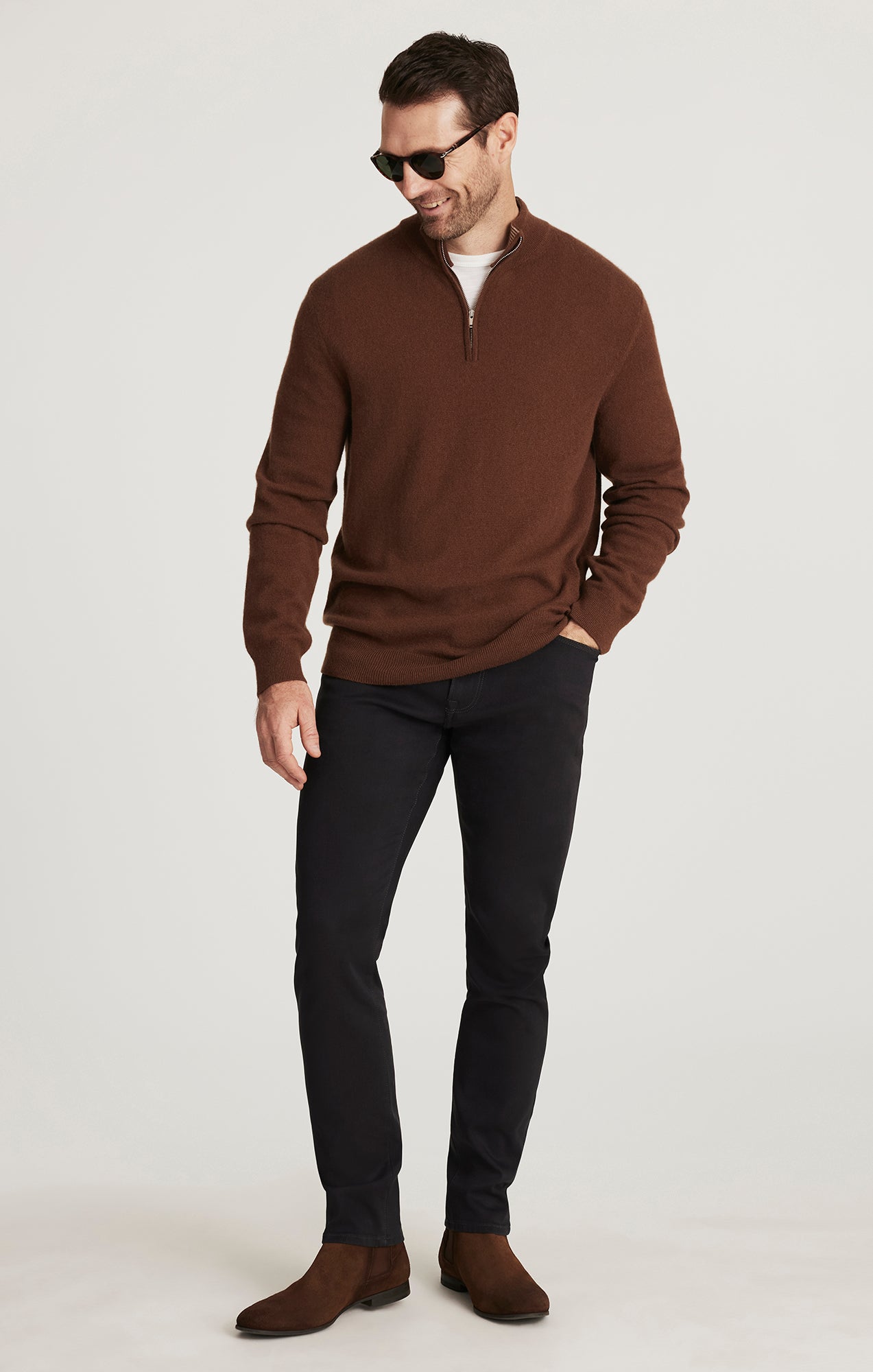Cool Tapered Leg Pants in Dark Grey Cloud Luxe