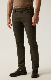 Cool Tapered Leg Pants in Rifle Green Diagonal