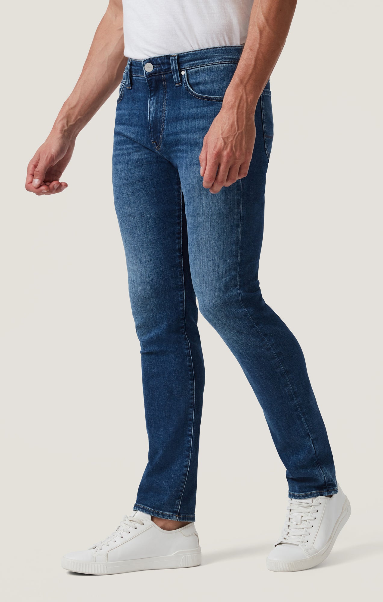 Cool Tapered Leg Jeans in Dark Brushed Organic Ultra