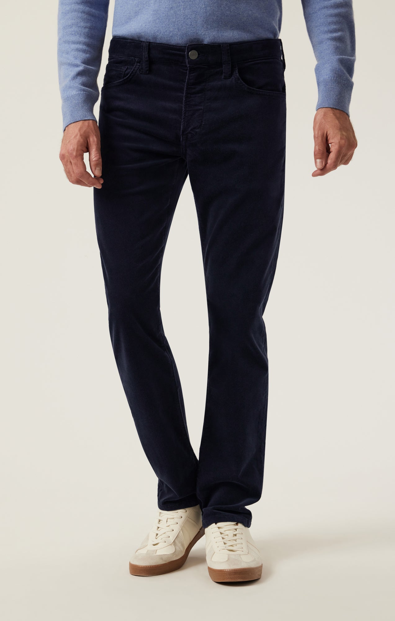 Charisma Relaxed Straight Pants in Navy Cord