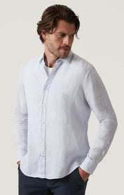 Linen Chambray Shirt in Chalk